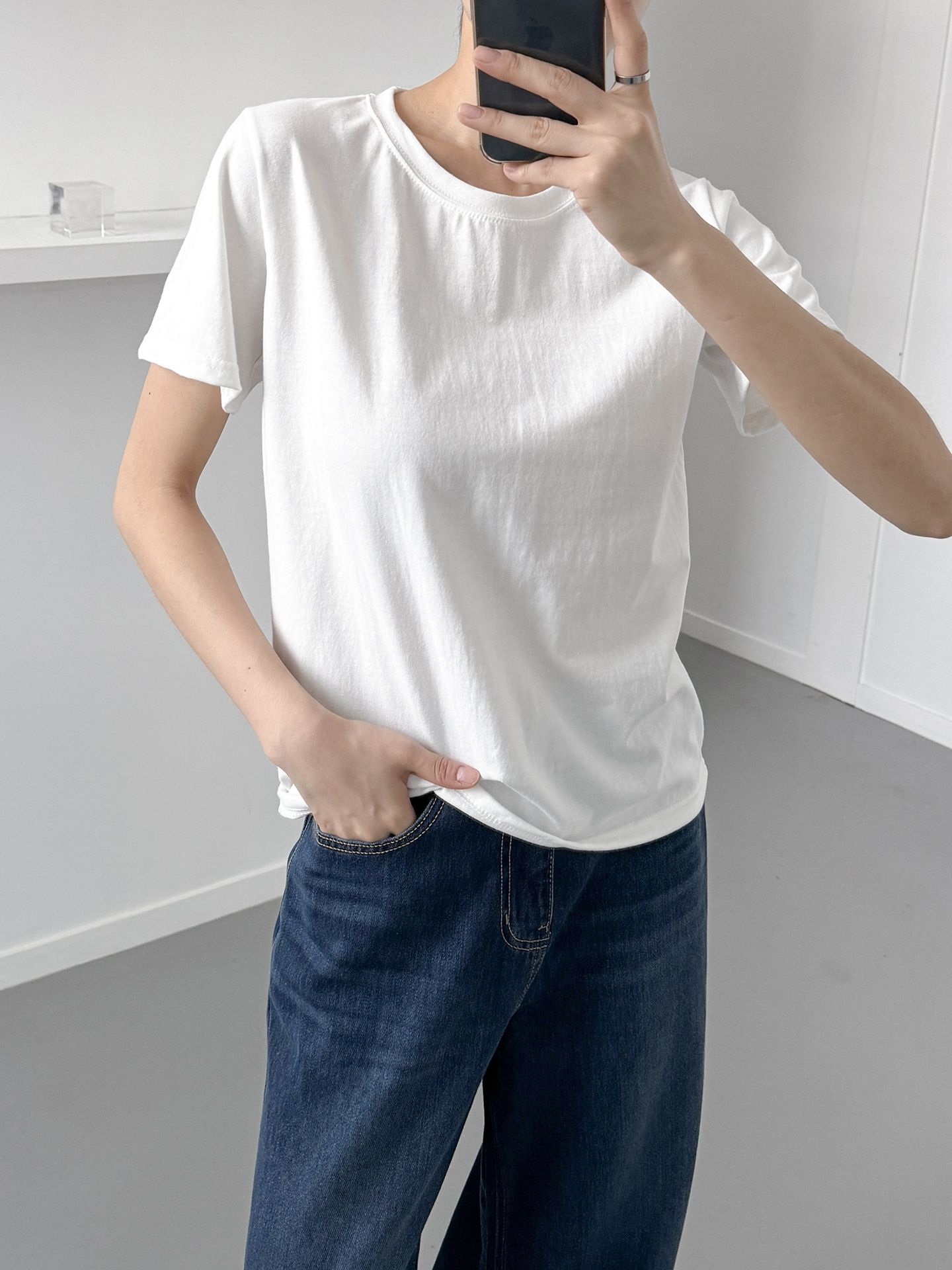 ラウンドネック半袖Tシャツ | 詳細画像6