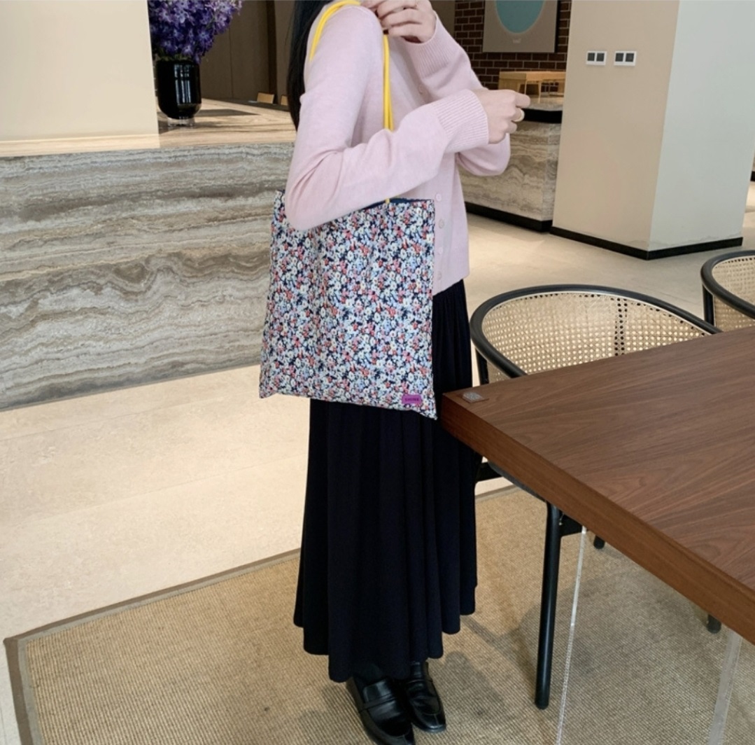 配色ハンドル花柄トートーバッグ | 詳細画像7