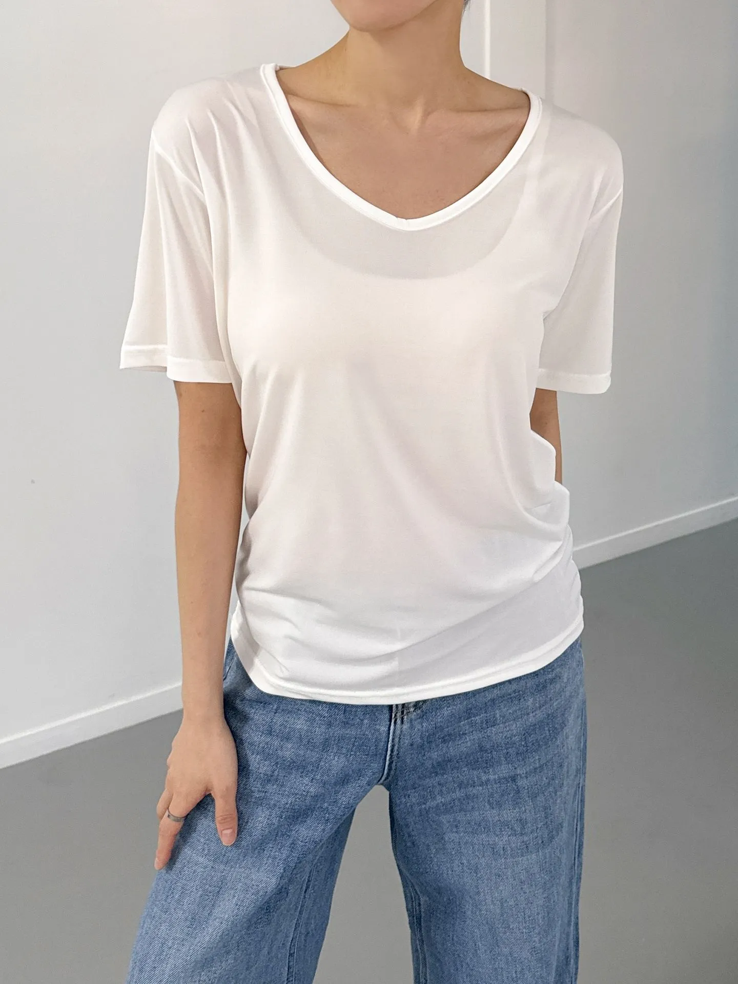 クールタッチVネック半袖Tシャツ | 詳細画像1
