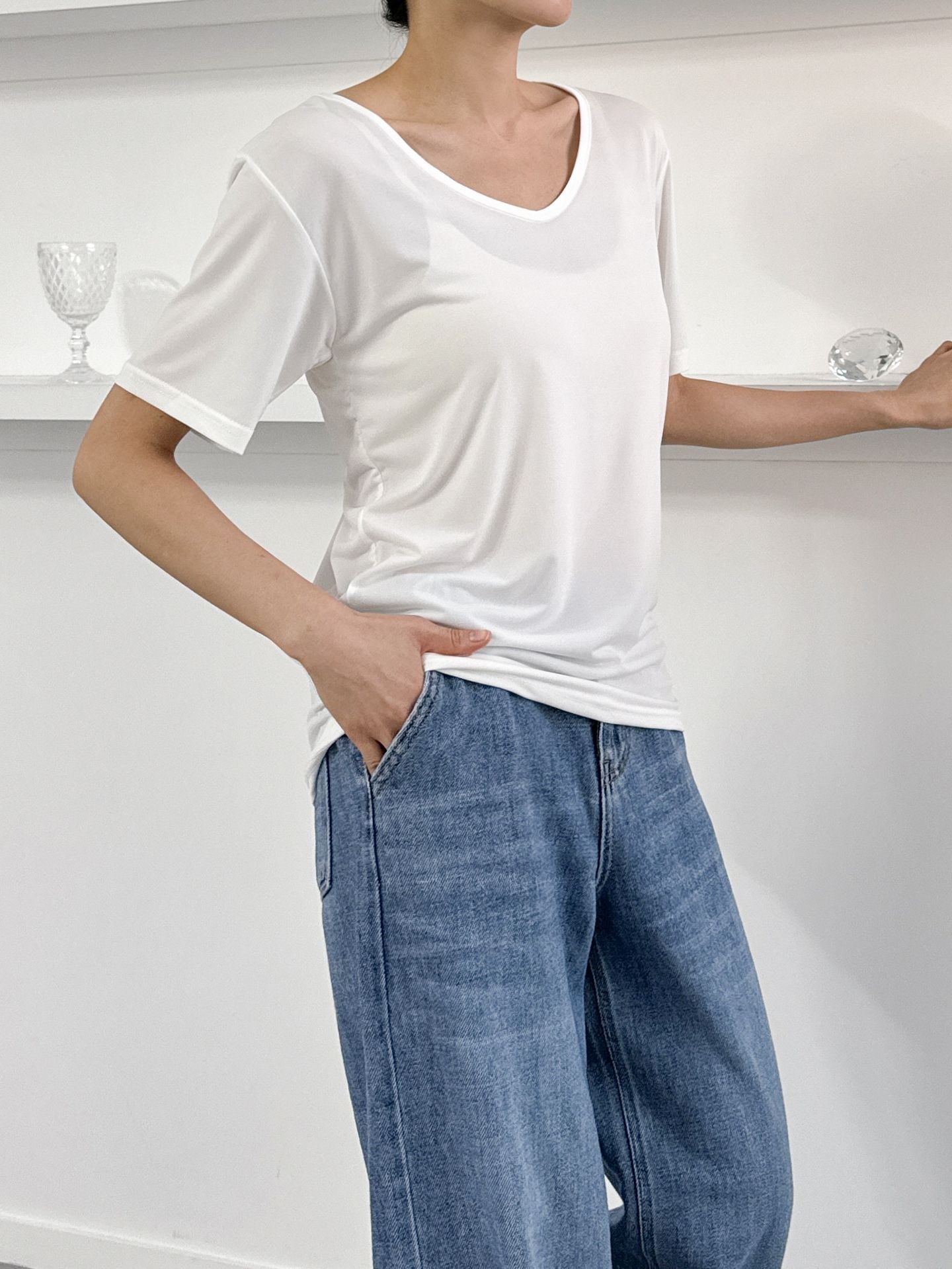 クールタッチVネック半袖Tシャツ | 詳細画像8