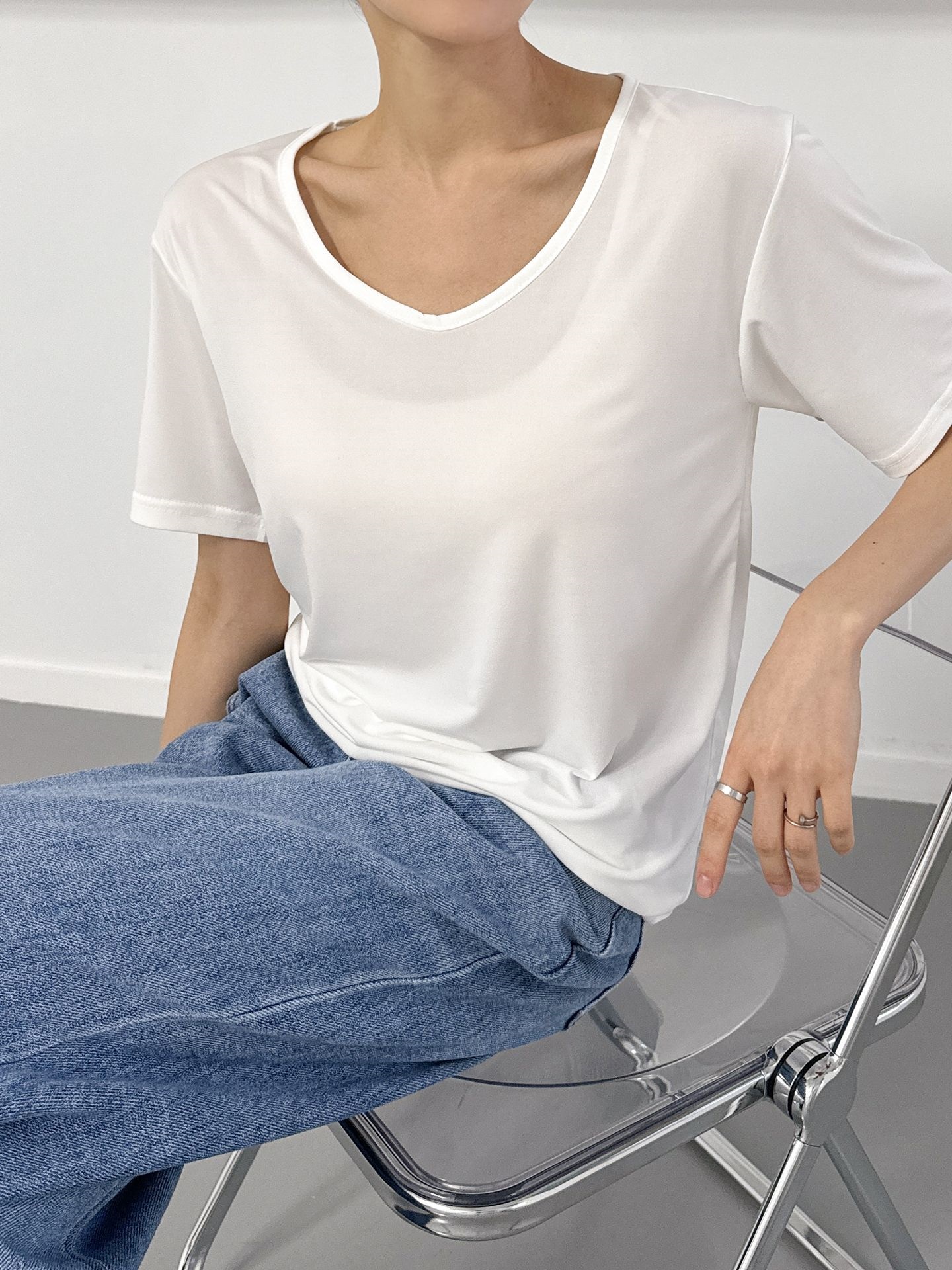 クールタッチVネック半袖Tシャツ | 詳細画像18