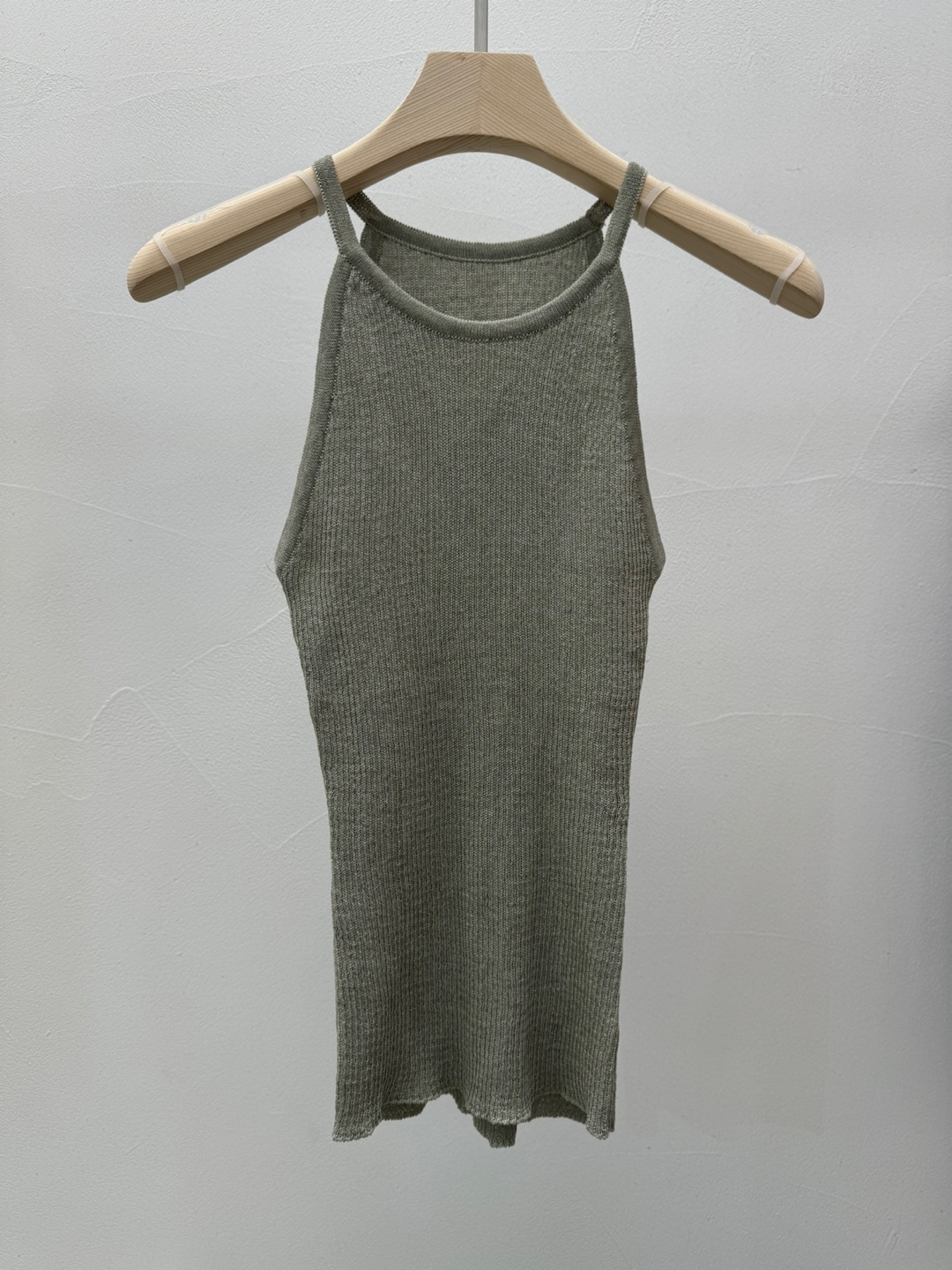 リネン混ホルターネックリブニットキャミソール | 詳細画像12