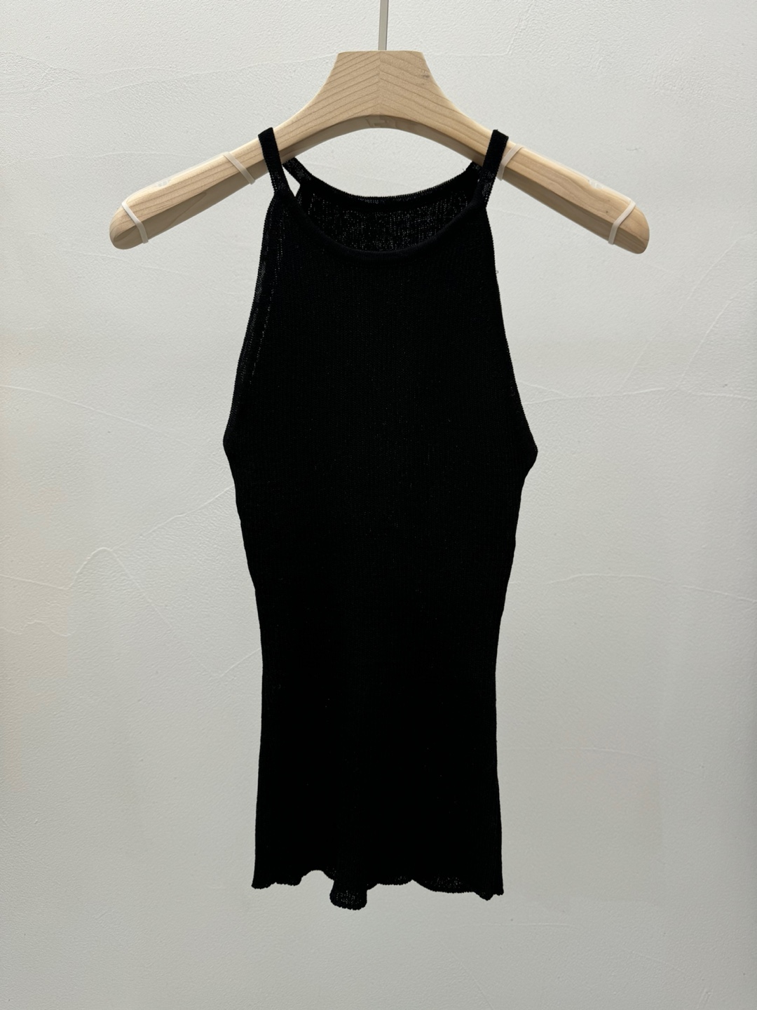 リネン混ホルターネックリブニットキャミソール | 詳細画像15