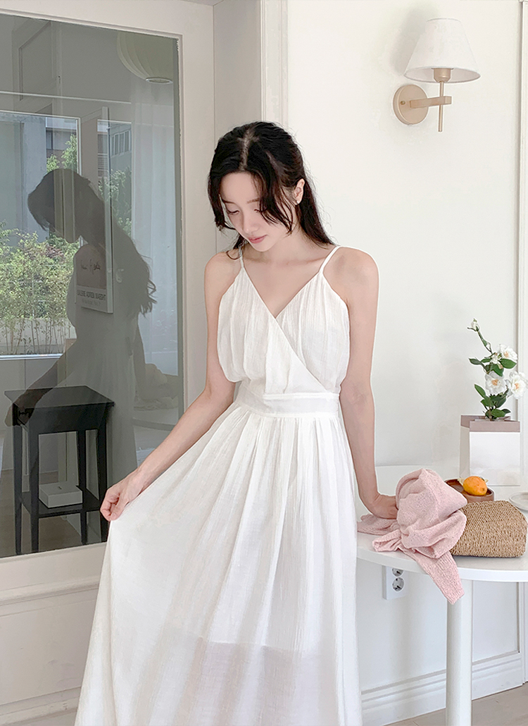 カシュクールウエストマークキャミワンピース | レディース