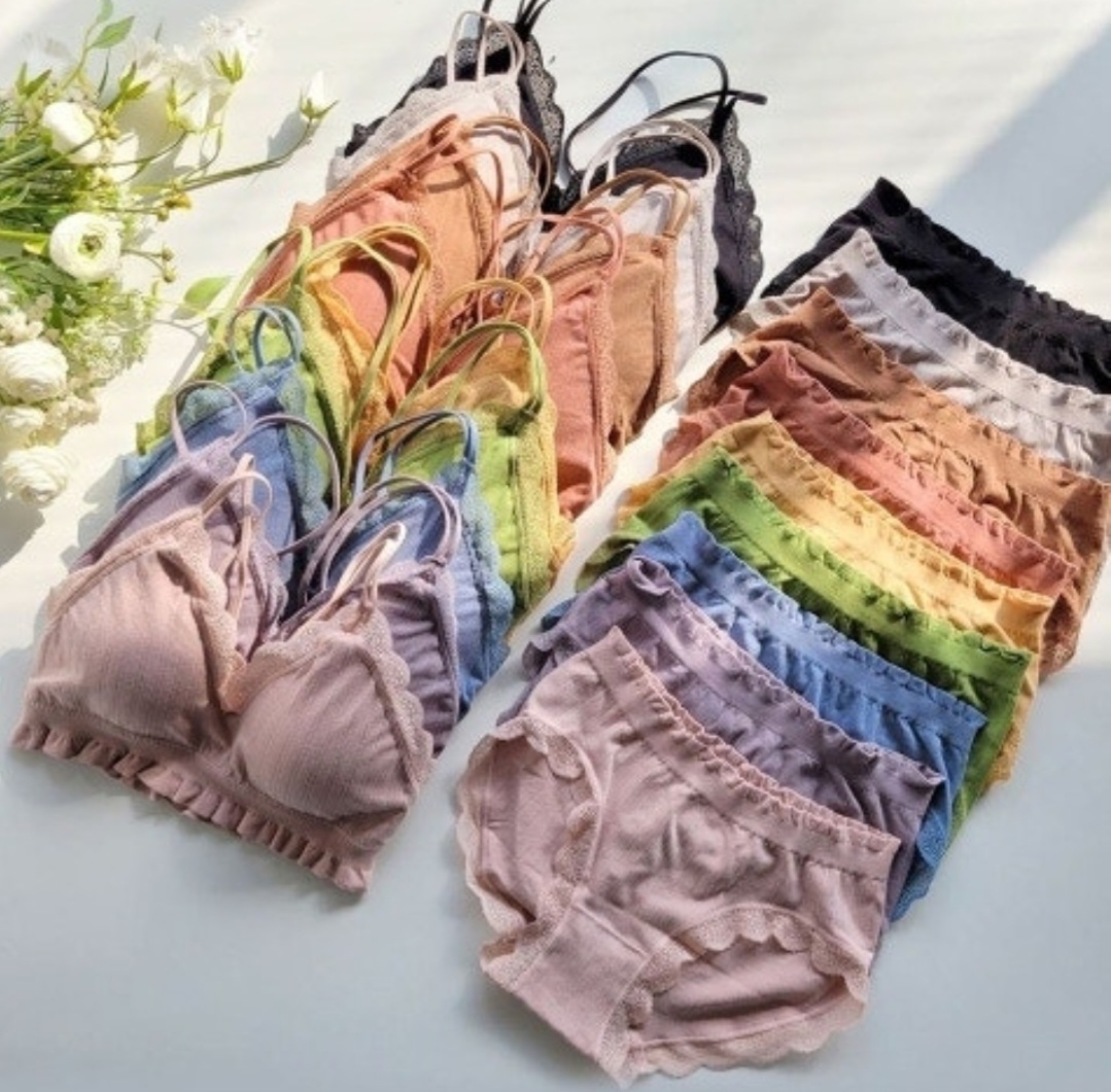 カップレースフリルブラジャー&ショーツSET | 詳細画像6
