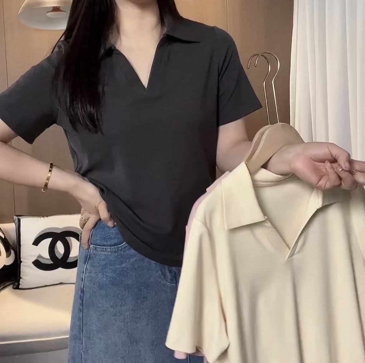 ラウンドヘムスキッパー半袖Tシャツ | 詳細画像5