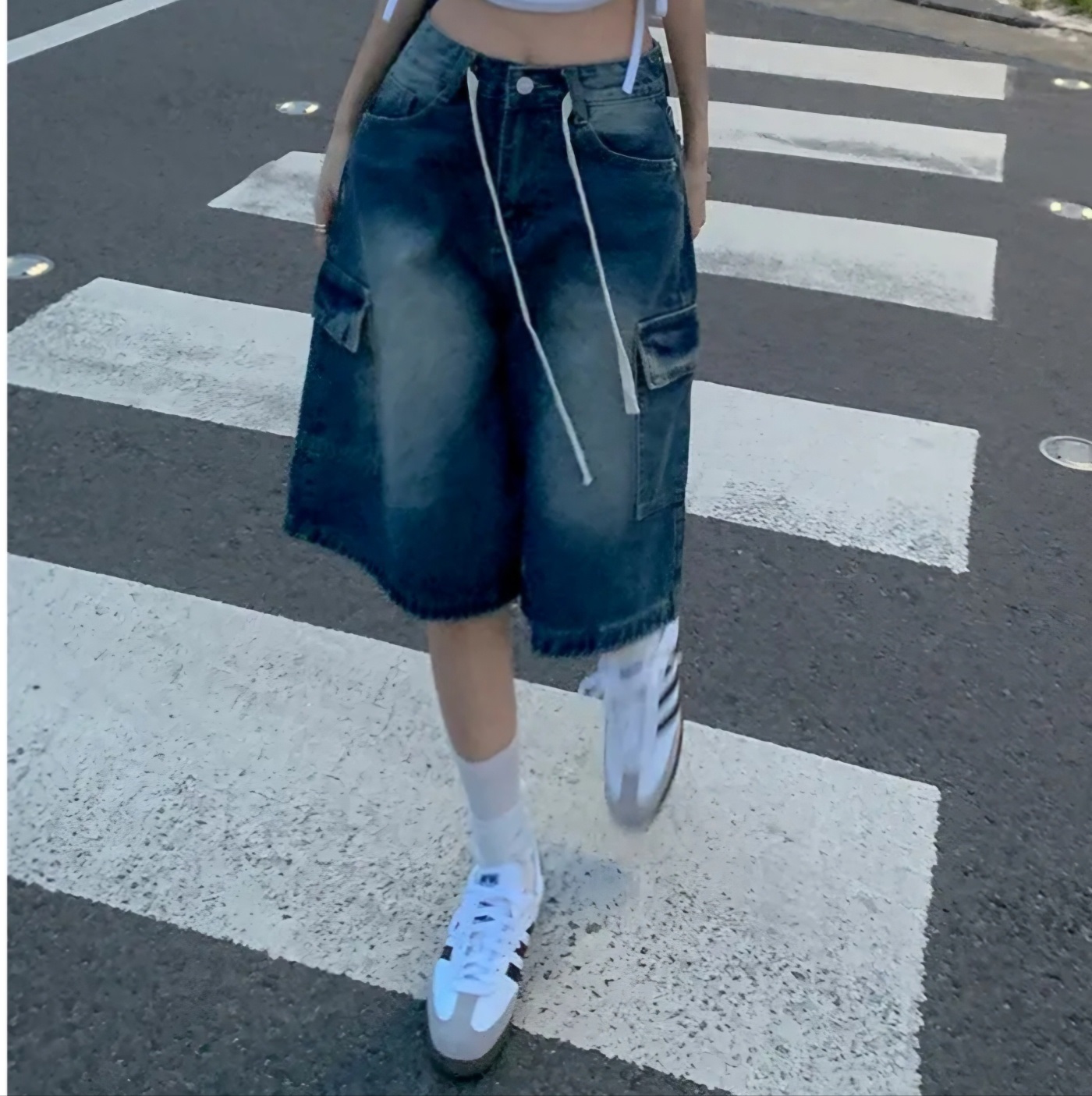 ドロストカーゴハーフデニムパンツ | 詳細画像11