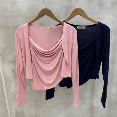 ドレープスリットキャミソール&オープンカーディガンSET | 詳細画像10