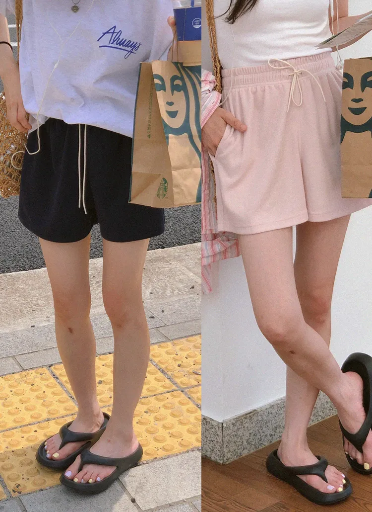 ドロストフレアショートパンツ | naturalmind | 詳細画像1