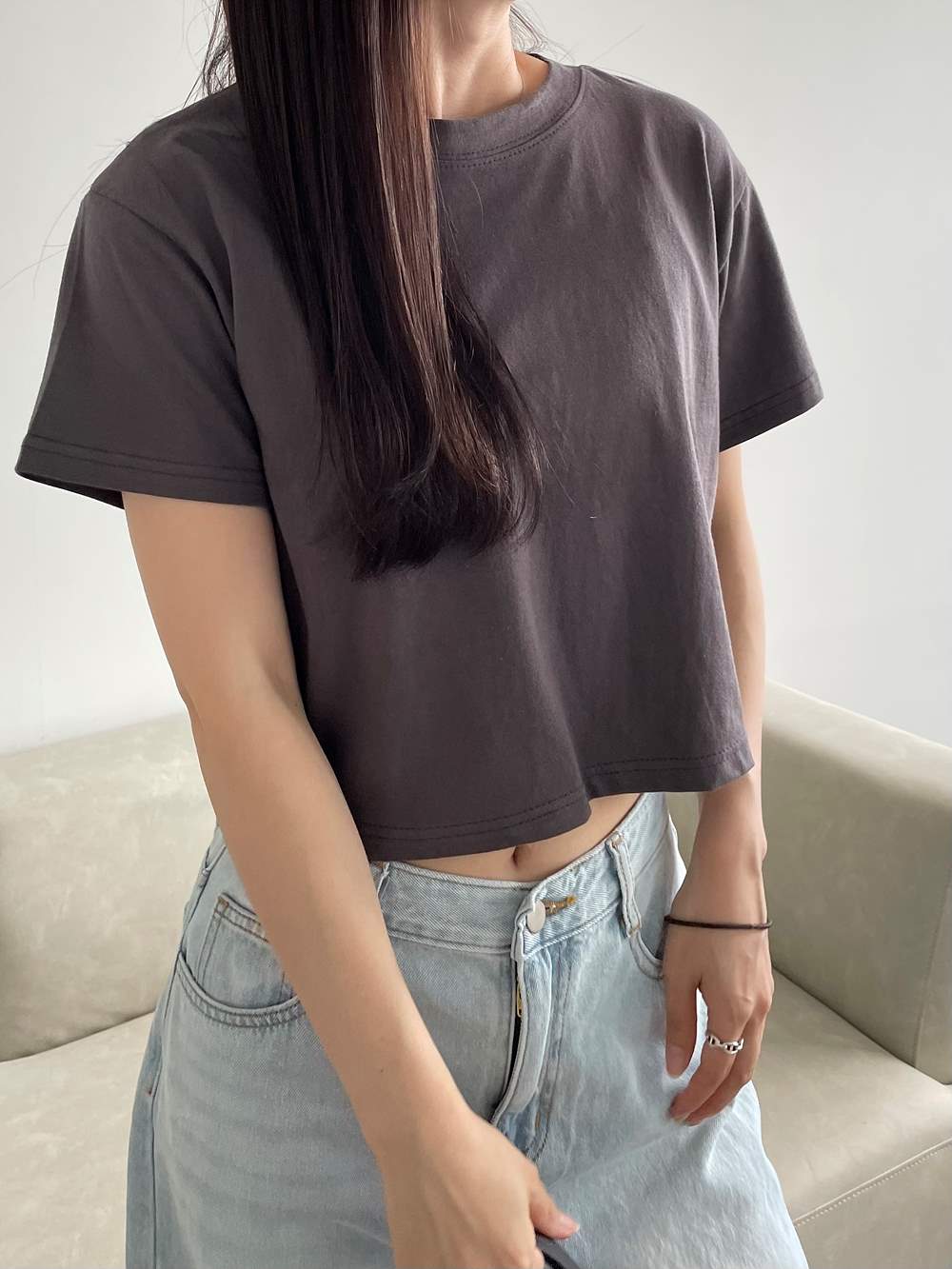 シンプルクロップドTシャツ | 詳細画像6