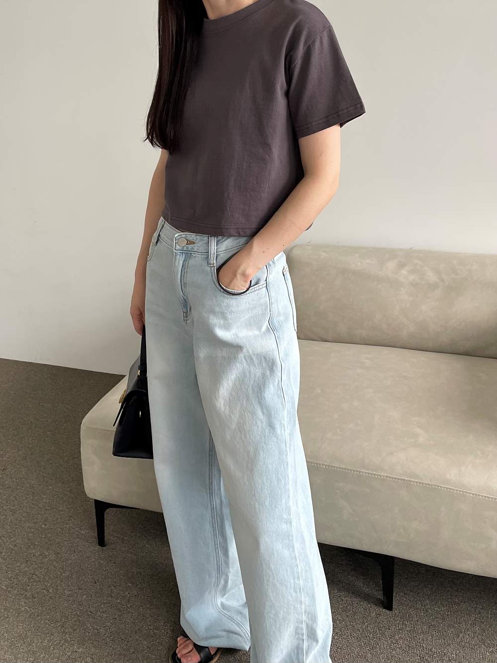 シンプルクロップドTシャツ | 詳細画像7
