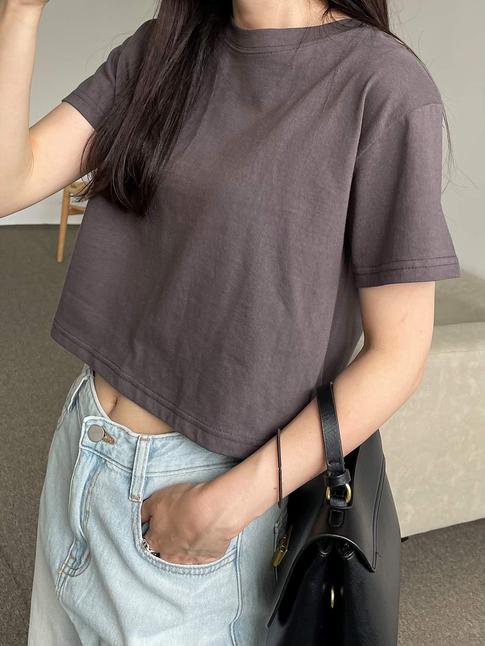 シンプルクロップドTシャツ | 詳細画像10
