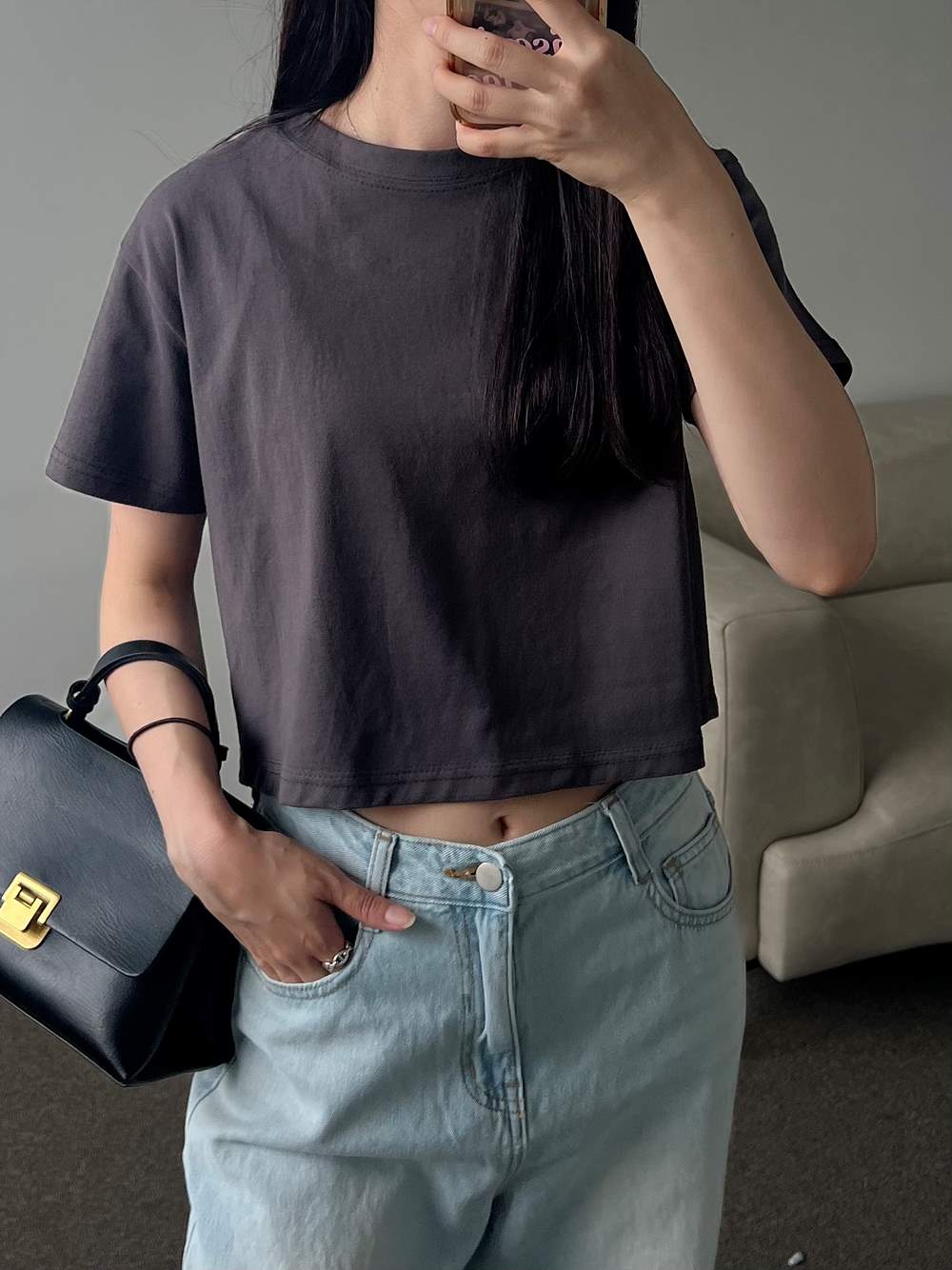 シンプルクロップドTシャツ | 詳細画像11