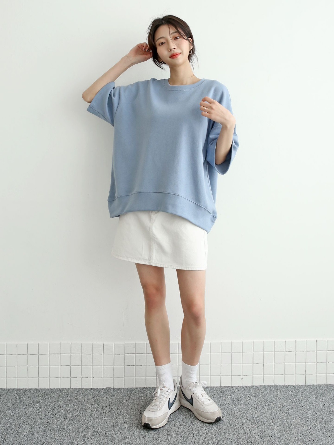 ドロップショルダールーズ6分袖スウェット | 詳細画像14