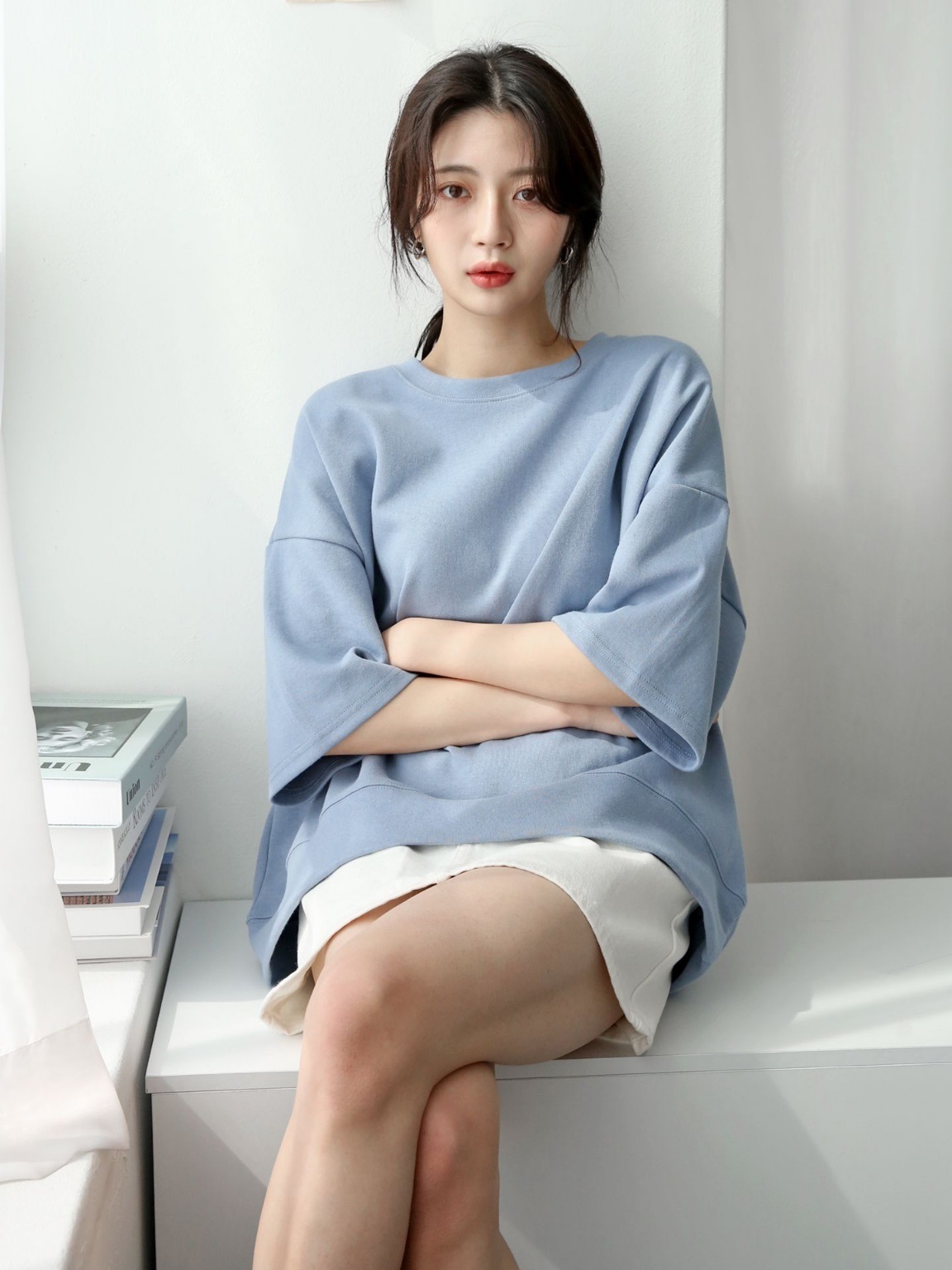 ドロップショルダールーズ6分袖スウェット | 詳細画像16