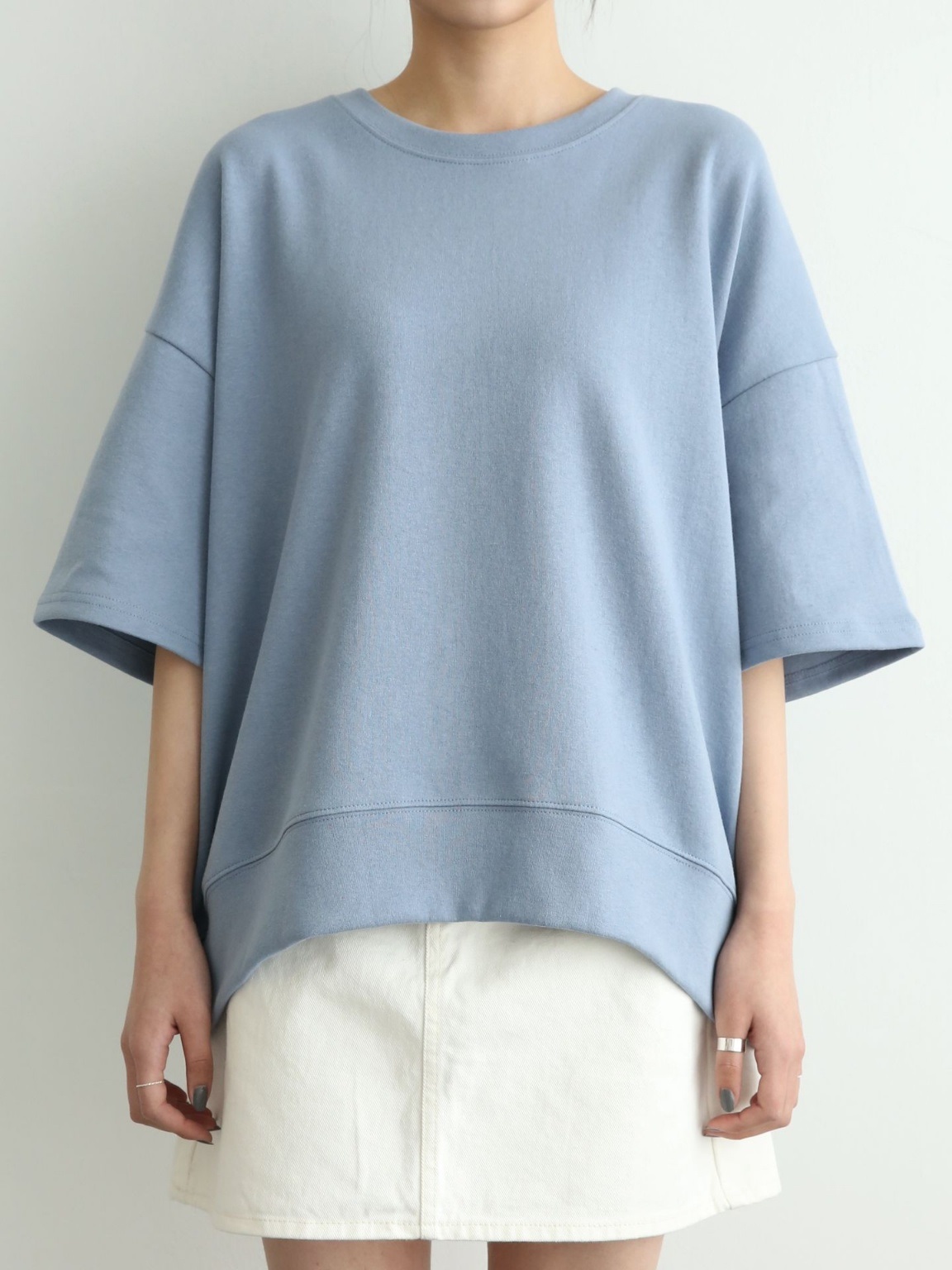 ドロップショルダールーズ6分袖スウェット | 詳細画像17