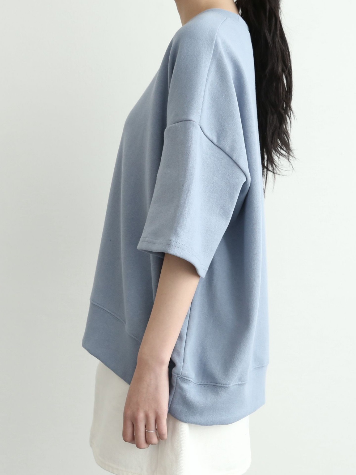 ドロップショルダールーズ6分袖スウェット | 詳細画像21