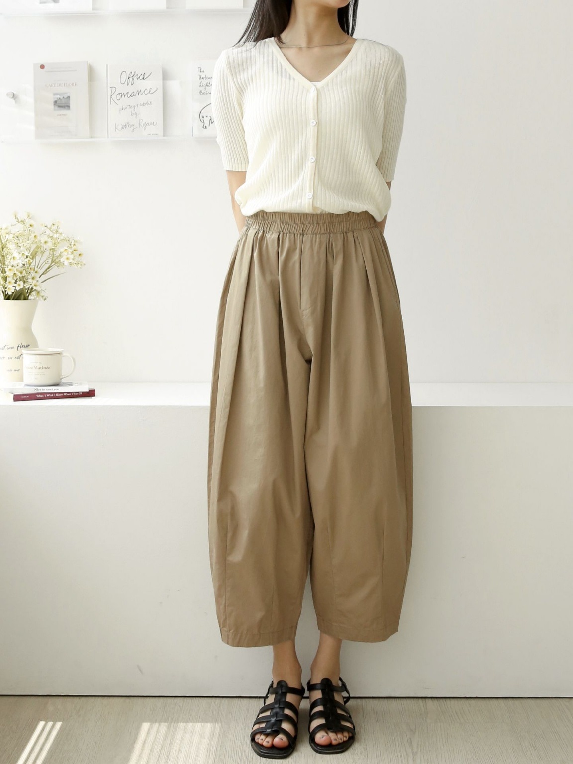 ウエストゴムタックバルーンワイドパンツ | 詳細画像10