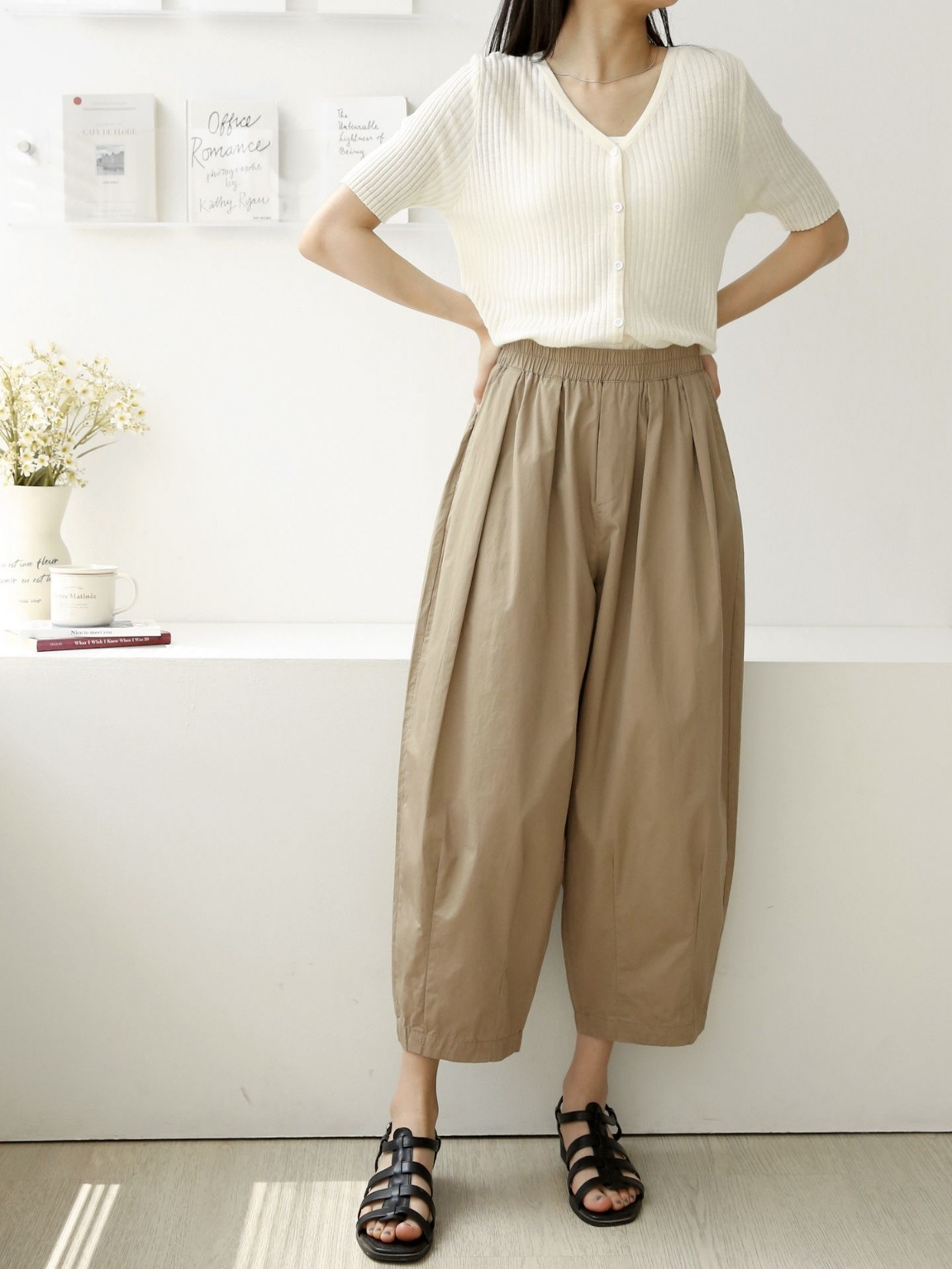 ウエストゴムタックバルーンワイドパンツ | 詳細画像13