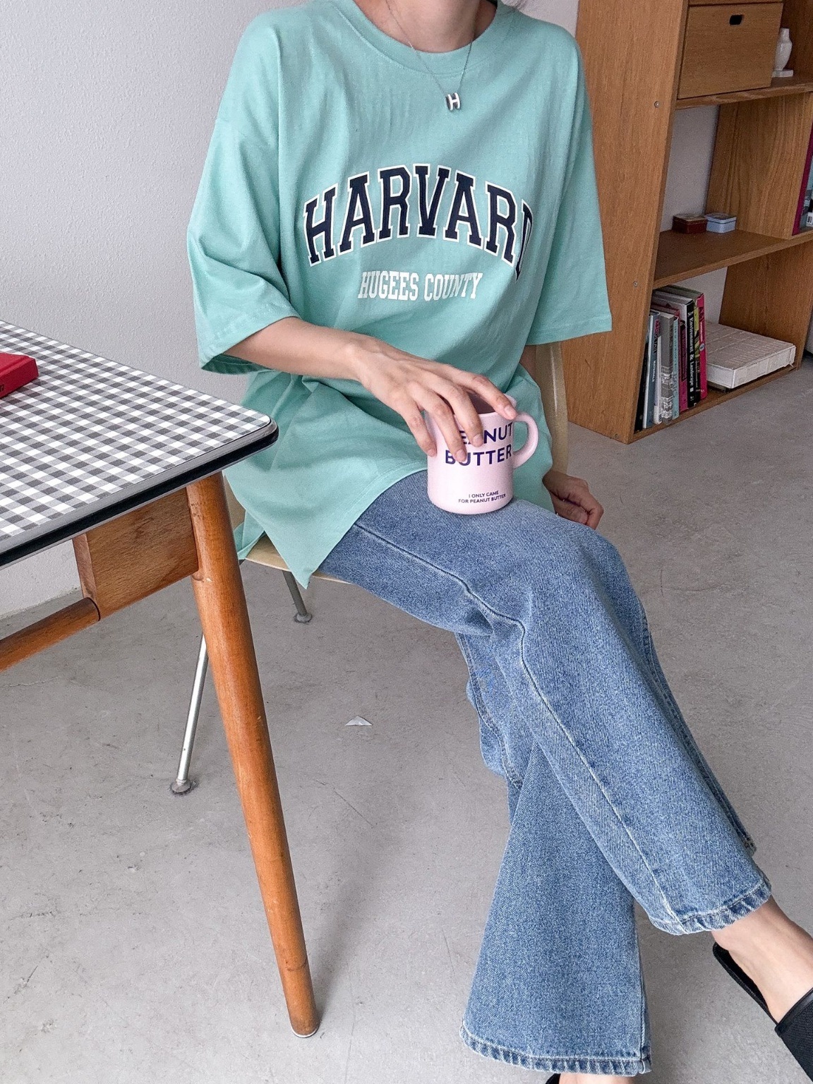 カレッジロゴスリットロング半袖Tシャツ | 詳細画像3