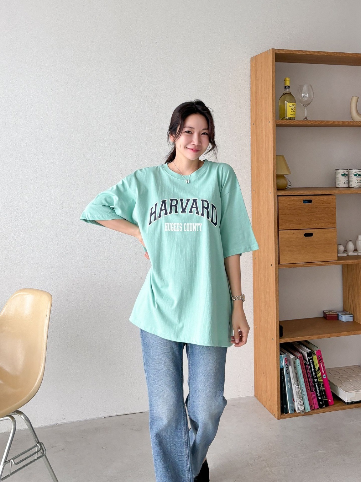 カレッジロゴスリットロング半袖Tシャツ | 詳細画像7