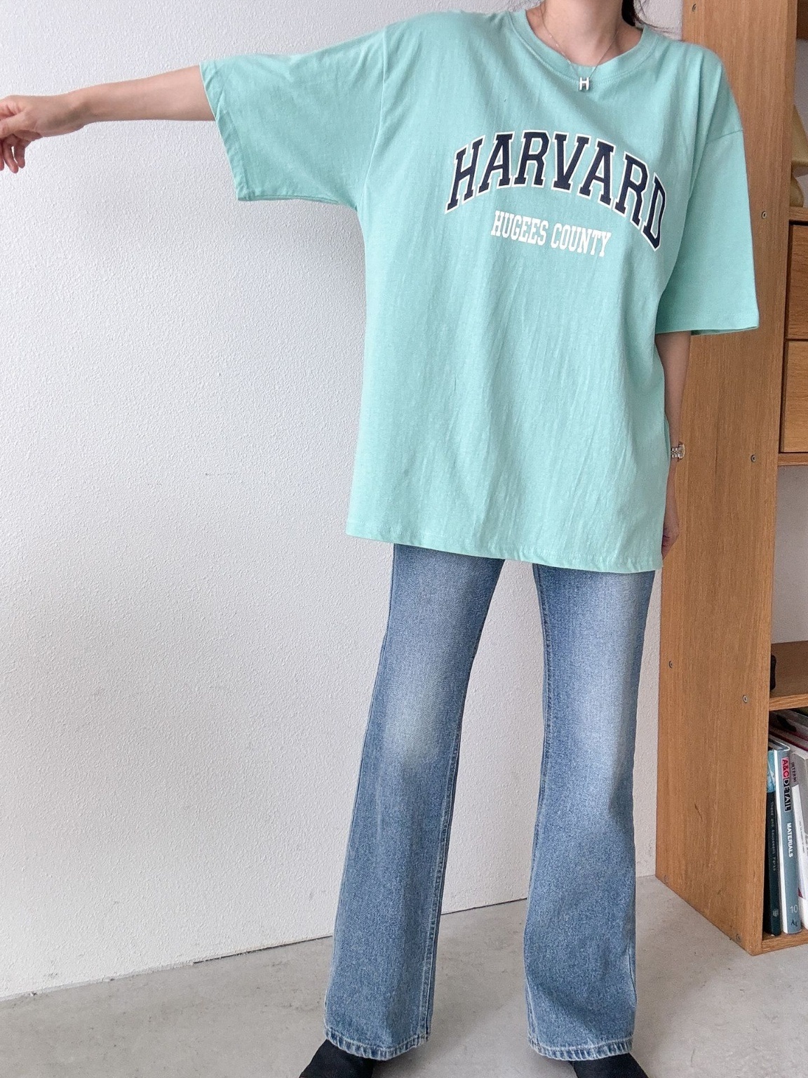 カレッジロゴスリットロング半袖Tシャツ | 詳細画像9