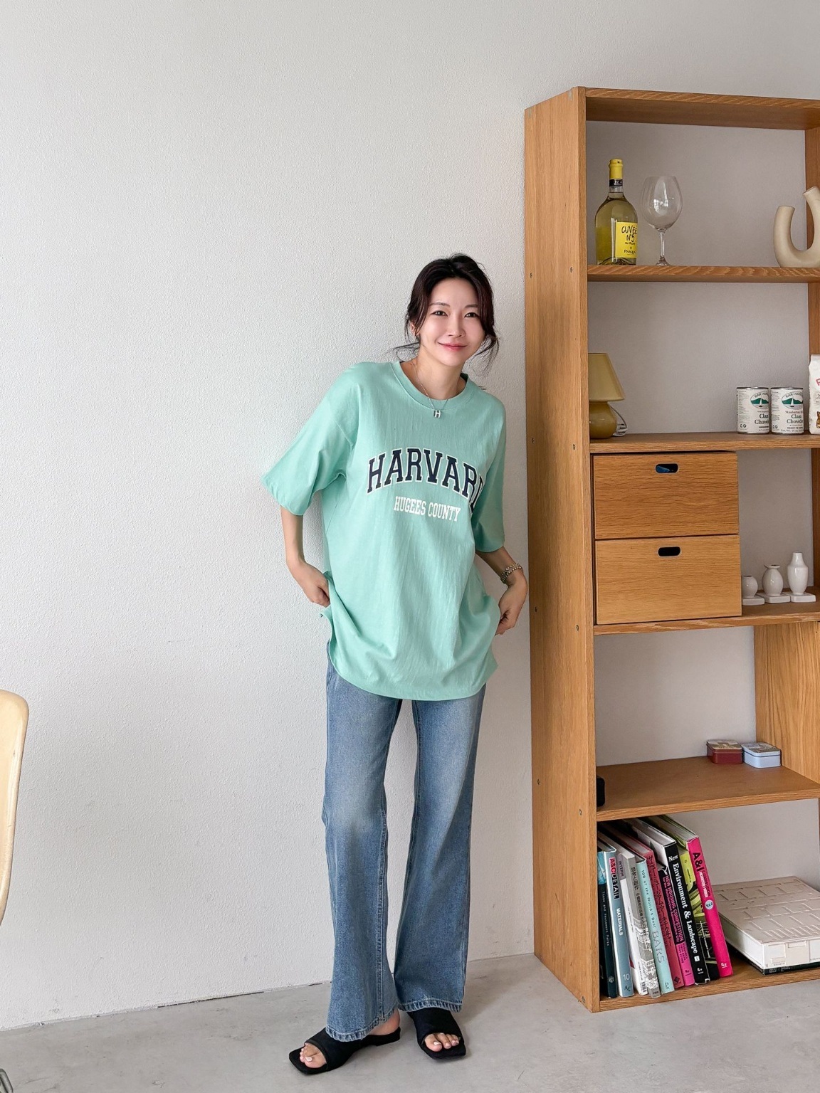 カレッジロゴスリットロング半袖Tシャツ | 詳細画像10
