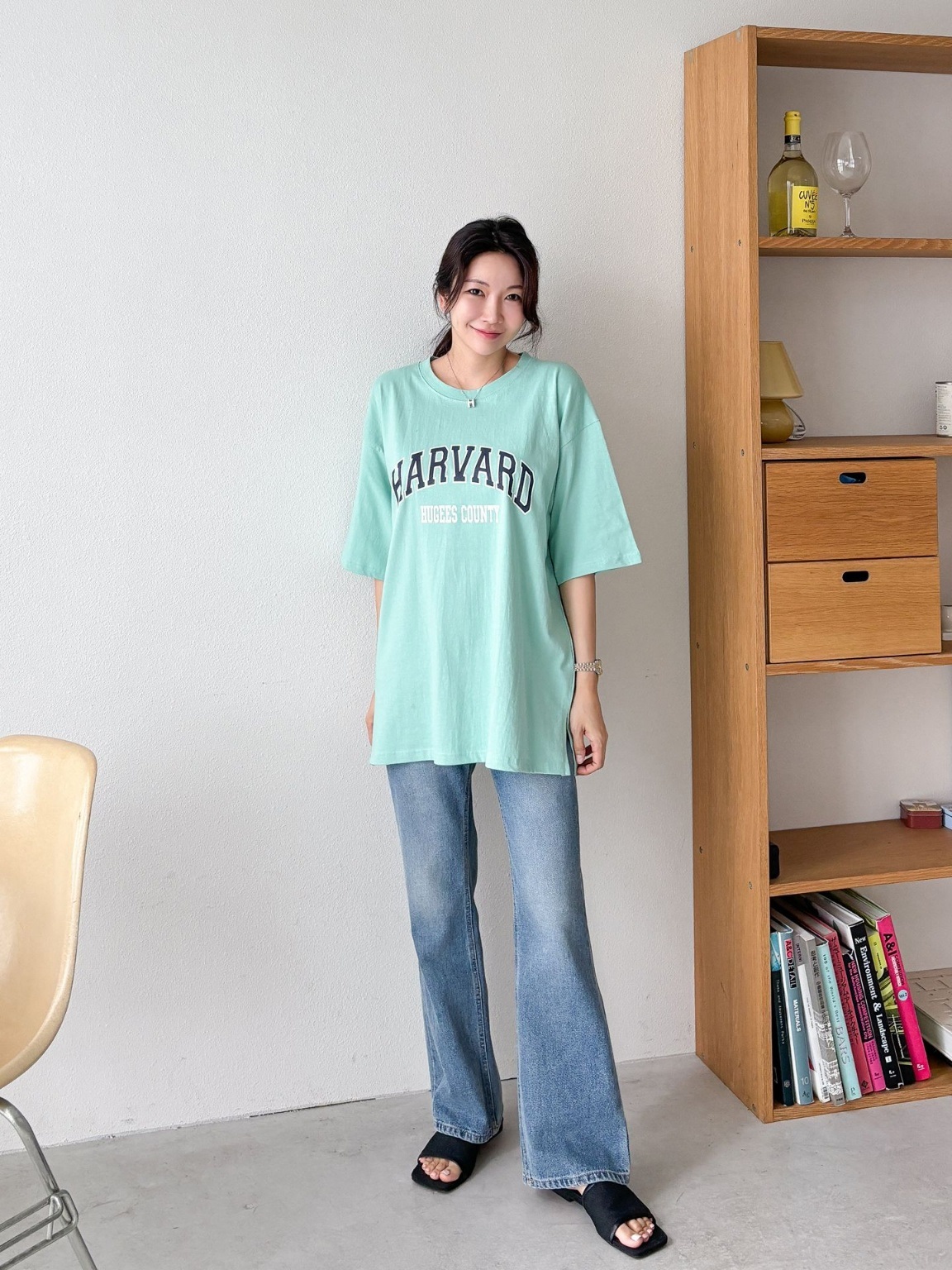 カレッジロゴスリットロング半袖Tシャツ | 詳細画像11