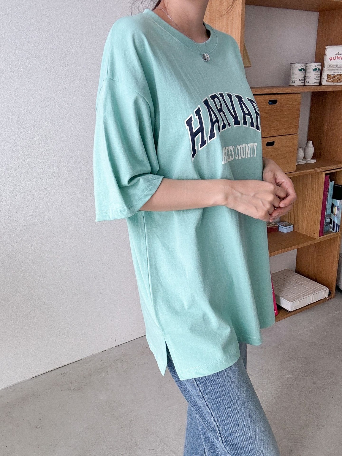 カレッジロゴスリットロング半袖Tシャツ | 詳細画像12