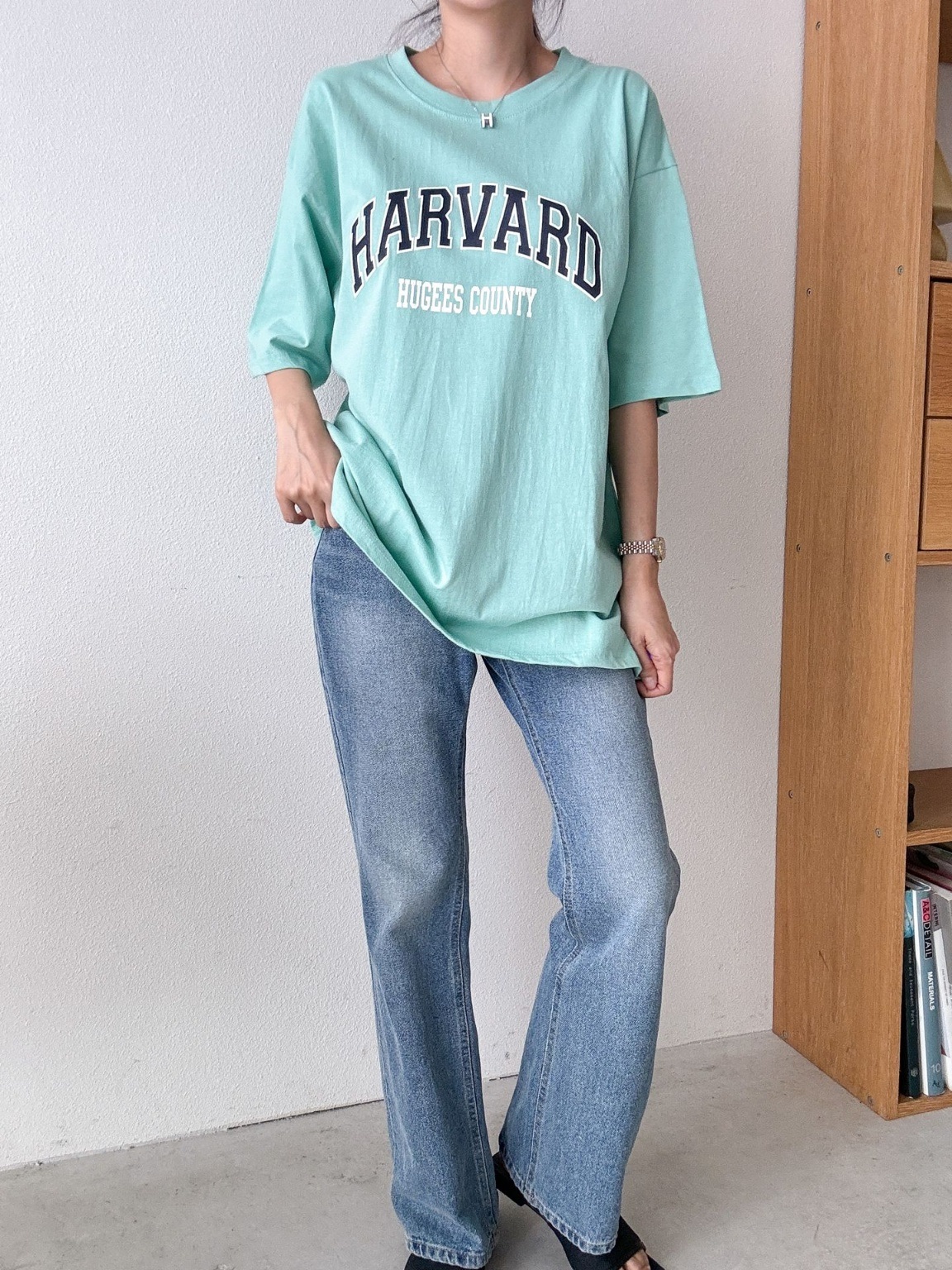 カレッジロゴスリットロング半袖Tシャツ | 詳細画像13