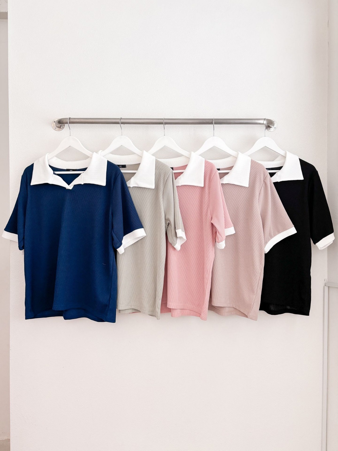 配色ヘムスキッパールーズ半袖Tシャツ | 詳細画像2