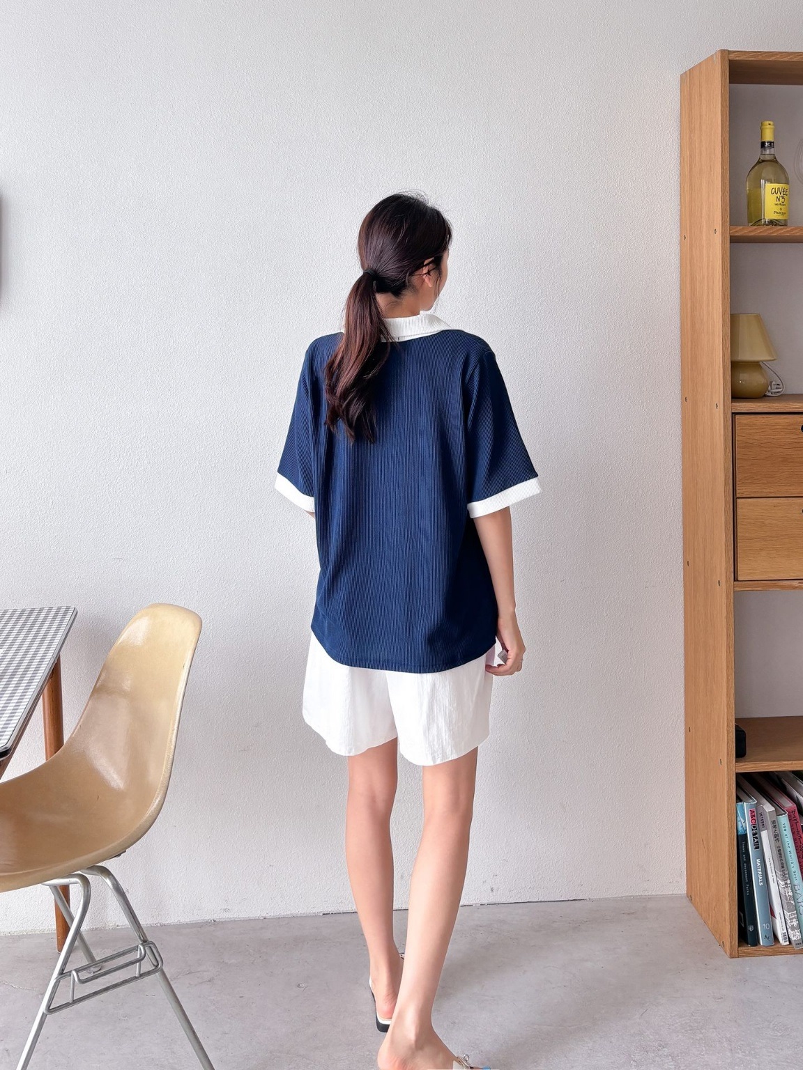 配色ヘムスキッパールーズ半袖Tシャツ | 詳細画像11