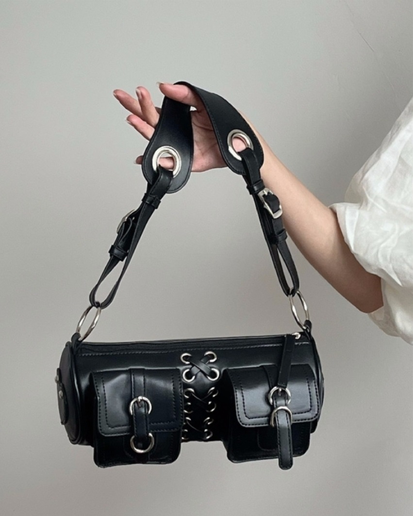 2WAYレースアップポケットシリンダーバッグ | 詳細画像10