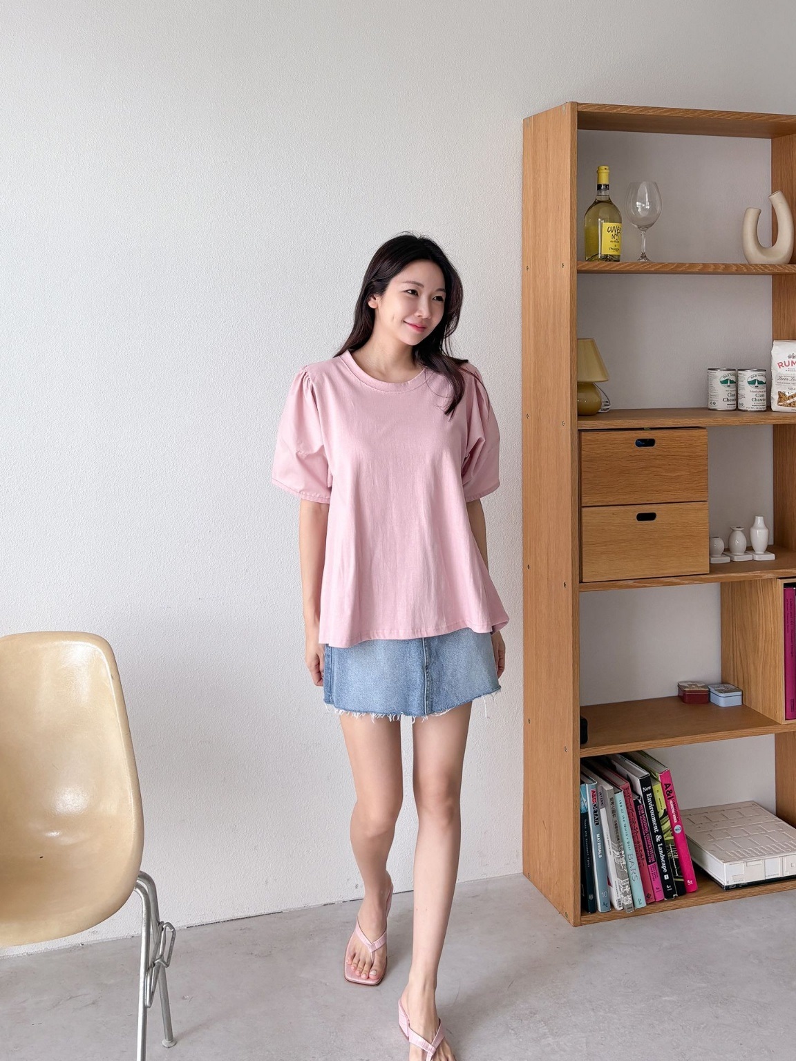 パフ半袖アンバランスTシャツ | 詳細画像5