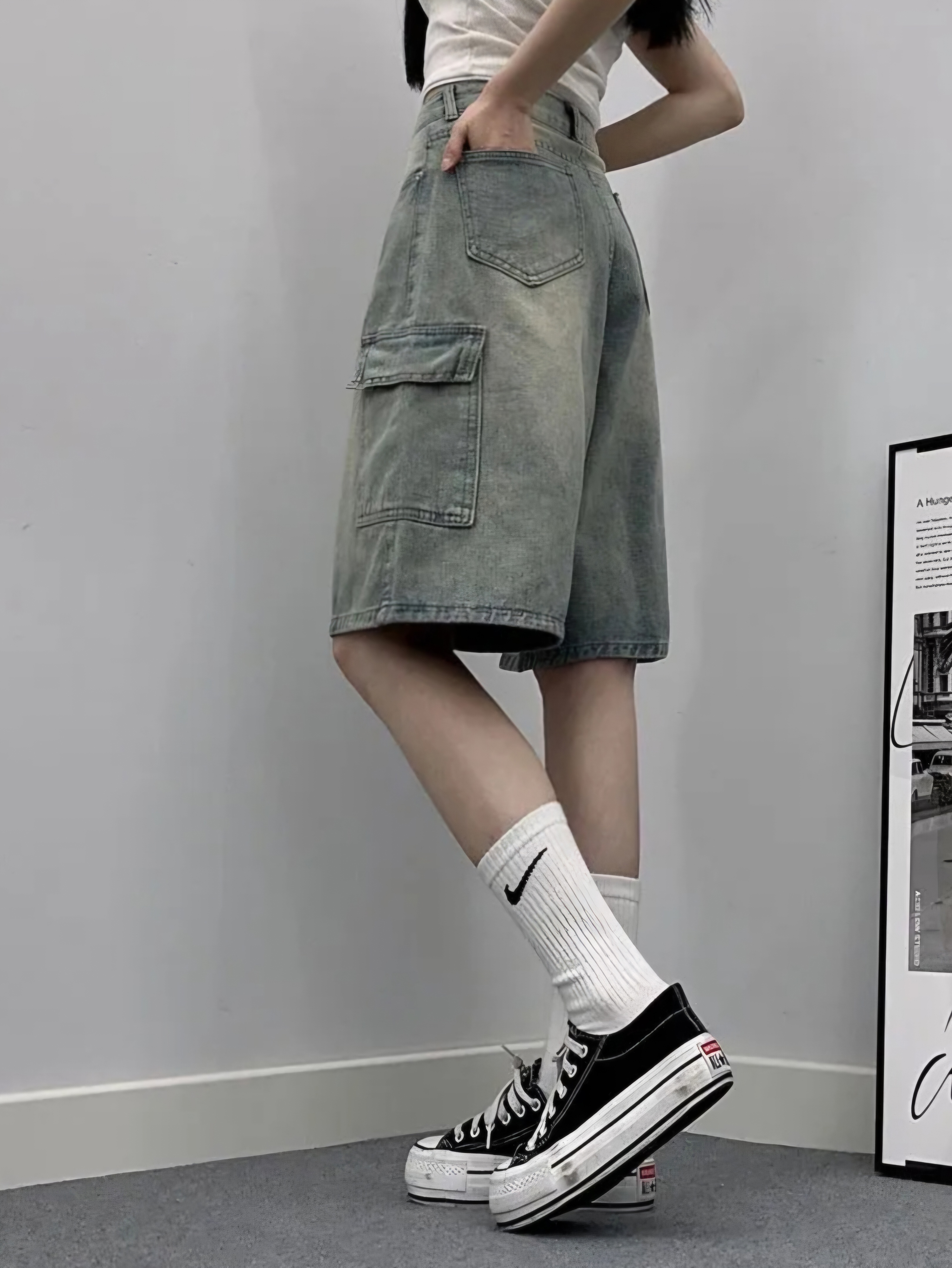 ドロストワイドカーゴハーフパンツ | 詳細画像5