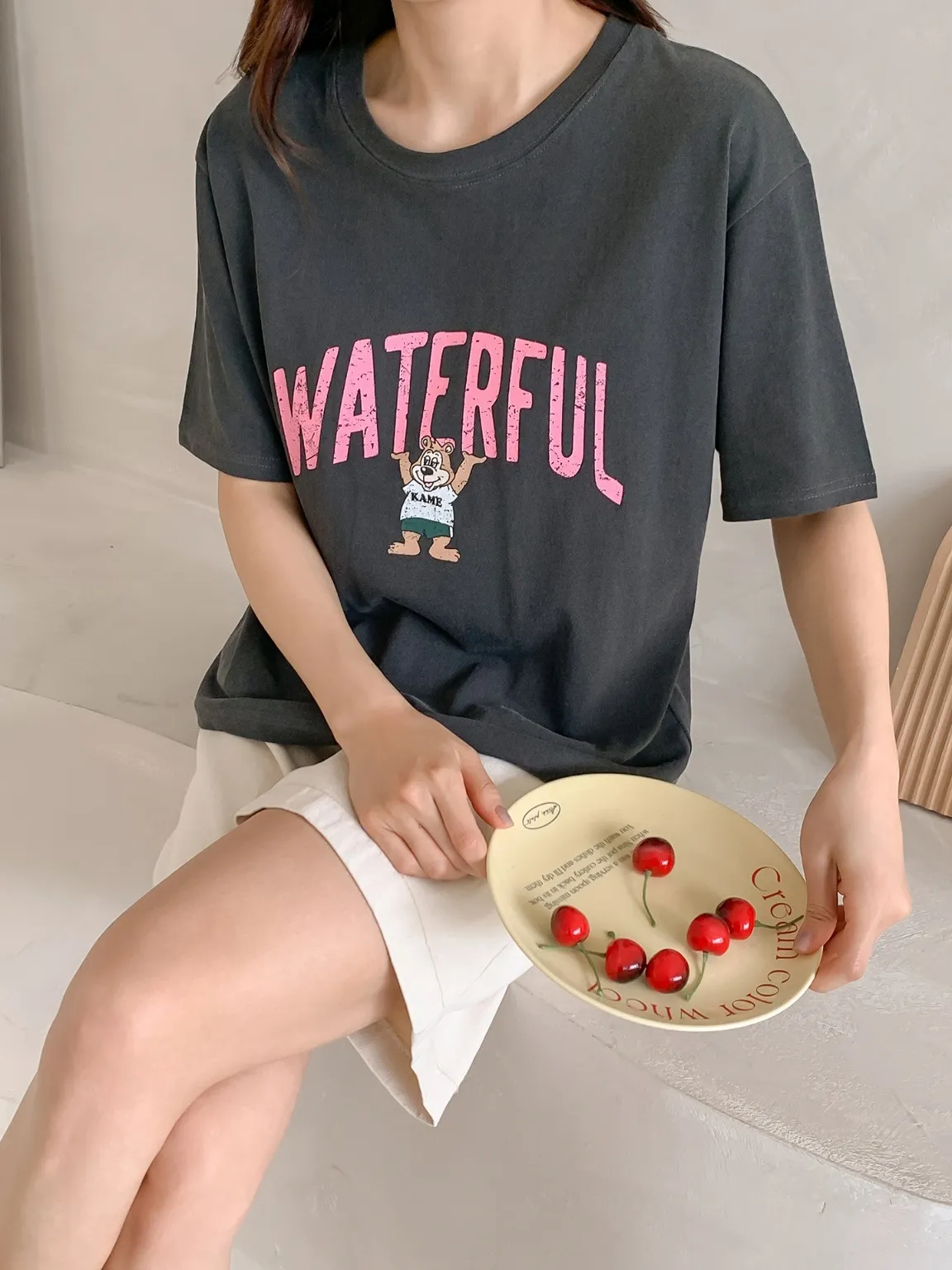 WATERFULアニマルプリント半袖Tシャツ | 詳細画像1