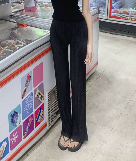 ウエストゴムプリーツストレートパンツ | 詳細画像10