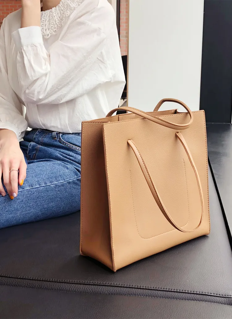 2WAYポーチSETスクエアトートバッグ・全2色 | 詳細画像1