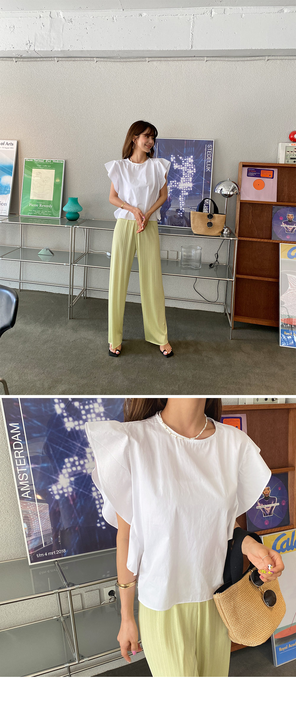 配色ラタンバッグ・全2色 | 詳細画像3