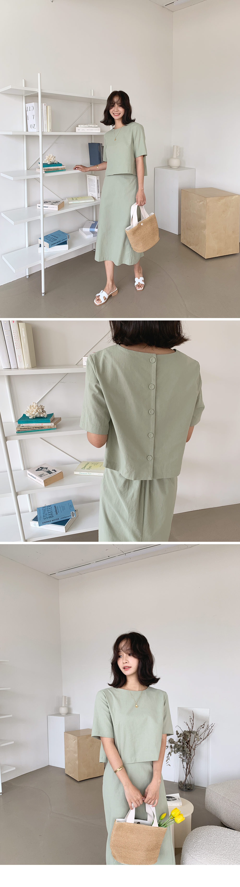 配色ラタンバッグ・全2色 | 詳細画像8