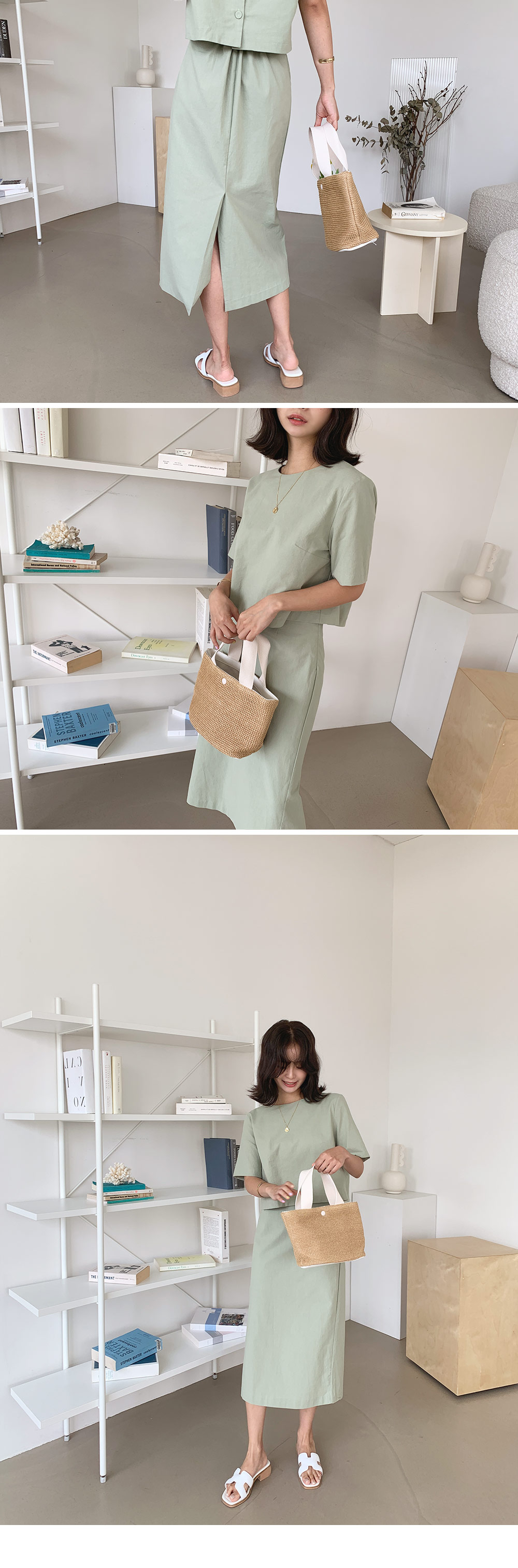 配色ラタンバッグ・全2色 | 詳細画像11