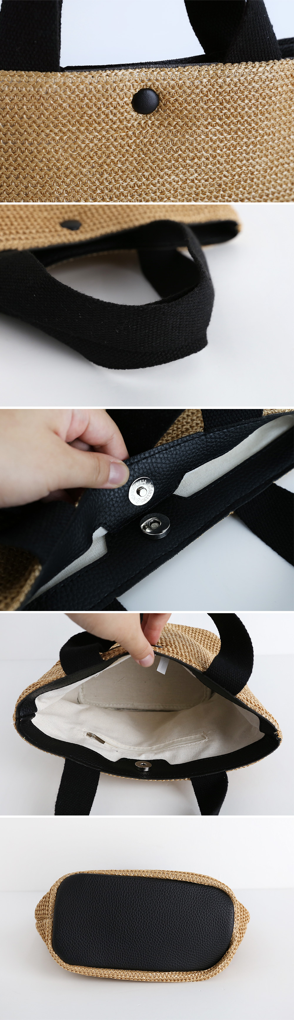 配色ラタンバッグ・全2色 | 詳細画像15