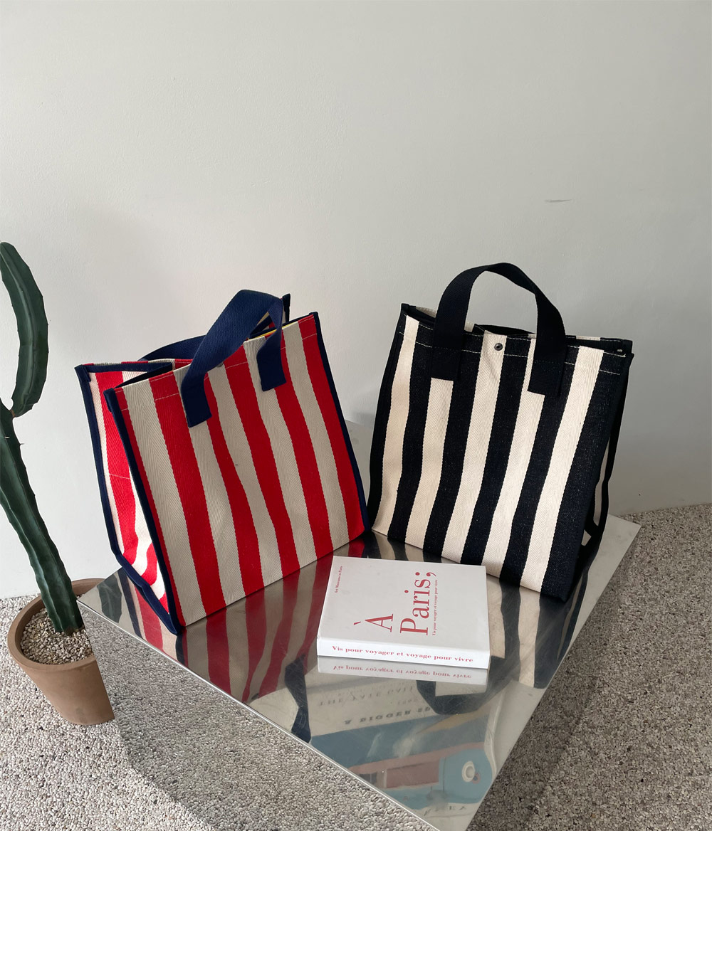 ストライプトートバッグ・全2色 | 詳細画像2
