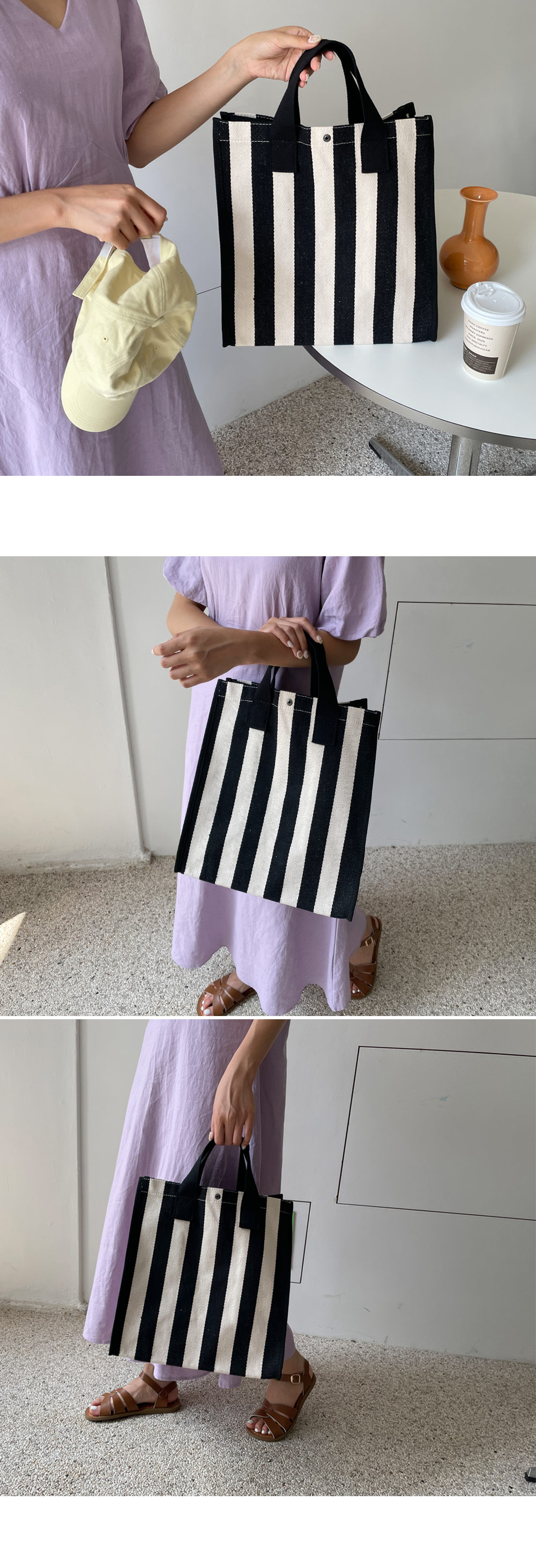 ストライプトートバッグ・全2色 | 詳細画像3