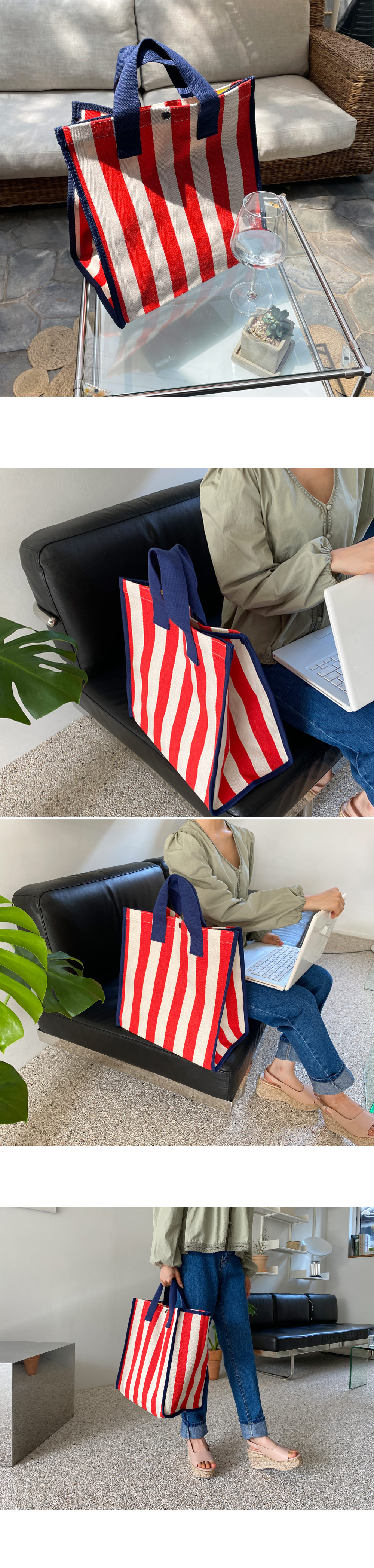 ストライプトートバッグ・全2色 | 詳細画像4