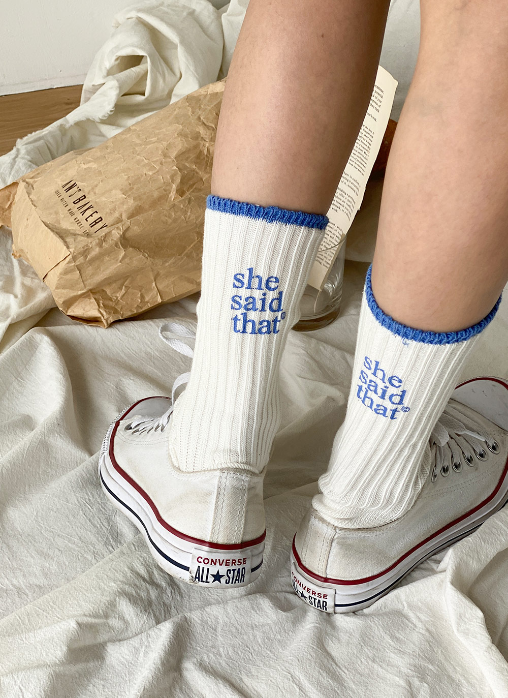 レタリング配色リブソックス | 詳細画像10