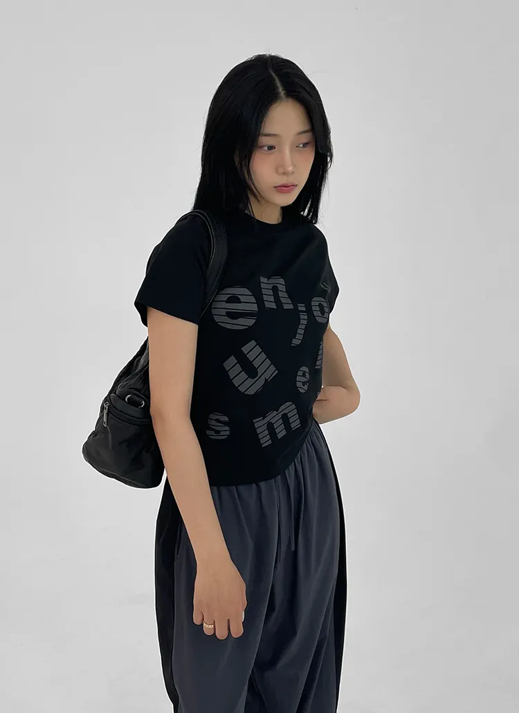 アルファベット半袖Tシャツ | REHEAT | 詳細画像1