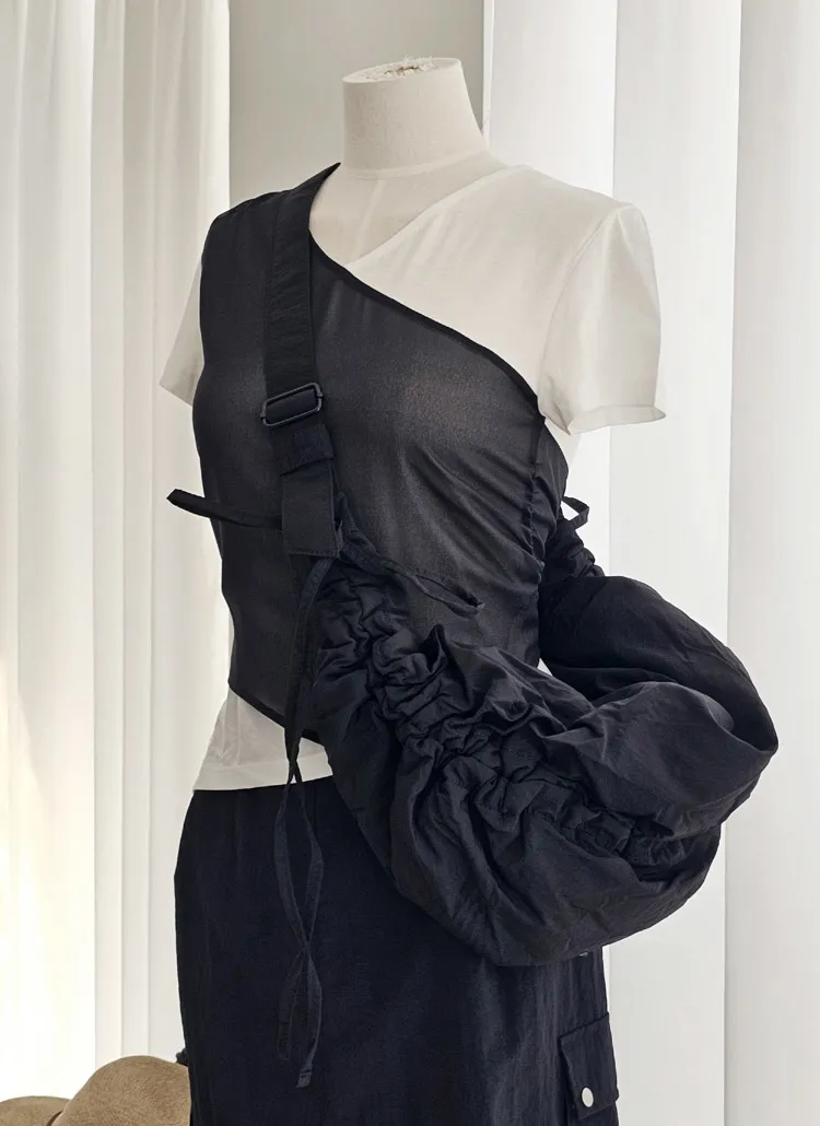 リボンストリングストラップショルダーバッグ | whosbag | 詳細画像1