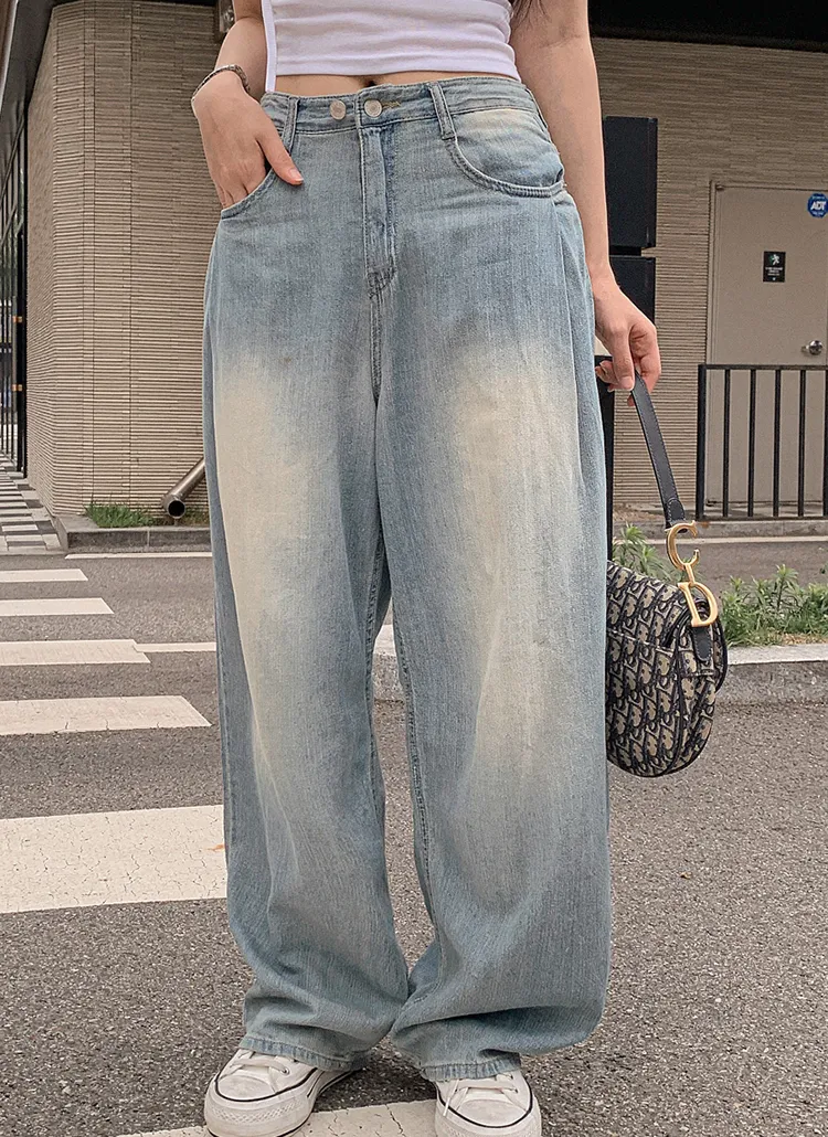 ボタンサイドタックウォッシュデニムパンツ | highclassic | 詳細画像1
