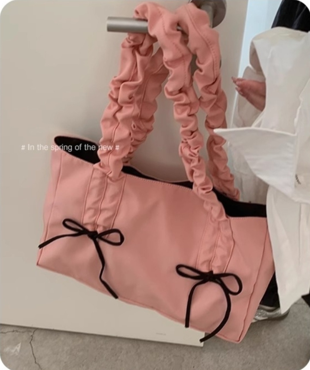 ドロストリボンフリルトートバッグ | 詳細画像3